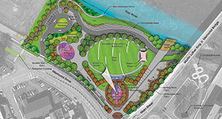 Riverfront park rendering